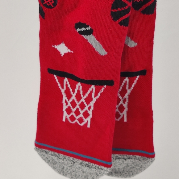 NWT STANCE NBA HOUSTON ROCKETS LANDMARK CREW SOCKS Sz L - Picture 10 of 11